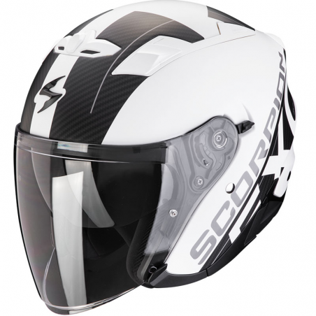 CASCO SCORPION EXO-230 QR MATT WHITE/BLACK