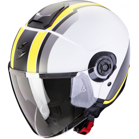 CASCO SCORPION EXO-CITY II VEL WHITE/NEON YELLOW