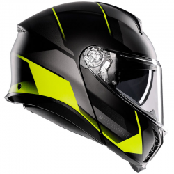 CASCO AGV TOURMODULAR PERCEPTION MATT BLACK/YELLOW FLUO