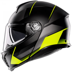 CASCO AGV TOURMODULAR PERCEPTION MATT BLACK/YELLOW FLUO