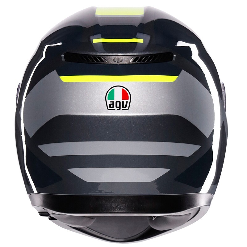 CASCO AGV K3 E2206 SHADE GREY/YELLOW FLUO