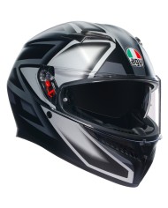 CASCO AGV K3 E2206 COMPOUND MATT BLACK/GREY