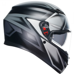 CASCO AGV K3 E2206 COMPOUND MATT BLACK/GREY