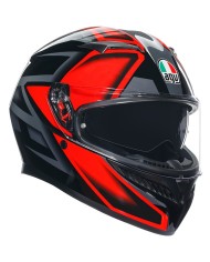 CASCO AGV K3 E2206 COMPOUND BLACK/RED