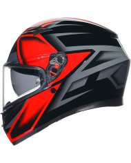 CASCO AGV K3 E2206 COMPOUND BLACK/RED