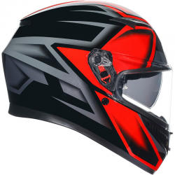 CASCO AGV K3 E2206 COMPOUND BLACK/RED