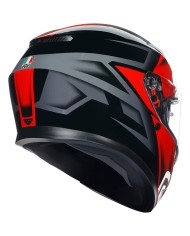CASCO AGV K3 E2206 COMPOUND BLACK/RED