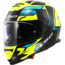 CASCO LS2 STORM II TRACKER NEGRO/AMARILLO FLUOR