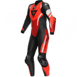 MONO DAINESE MISANO 3 D-AIR PERFORADO LADY BLACK/RED/FLUO RED