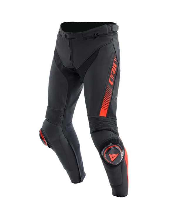 PANTALONES DAINESE SUPER SPEED BLACK/RED FLUO | Pantalones de moto | %brands%