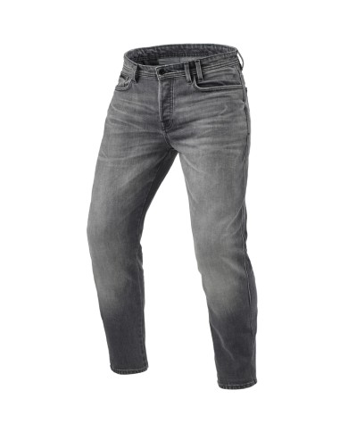 PANTALONES VAQUEROS REVIT ORTES TF L34 GRIS MEDIO GASTADO