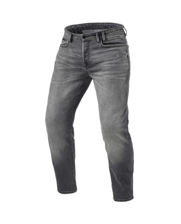 PANTALONES VAQUEROS REVIT ORTES TF L34 GRIS MEDIO GASTADO | Pantalones de moto | %brands%