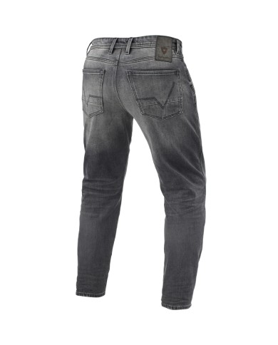 PANTALONES VAQUEROS REVIT ORTES TF L34 GRIS MEDIO GASTADO