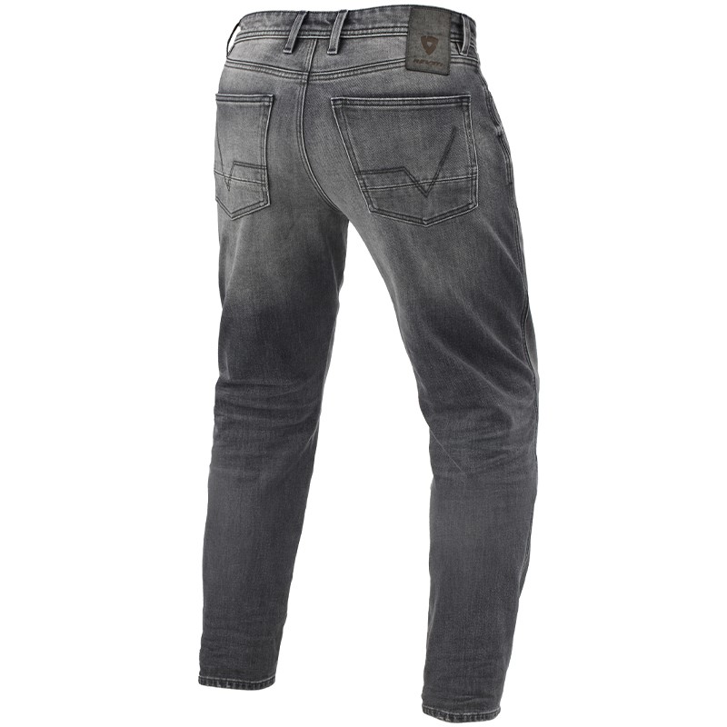 PANTALONES VAQUEROS REVIT ORTES TF L34 GRIS MEDIO GASTADO | Pantalones de moto | %brands%