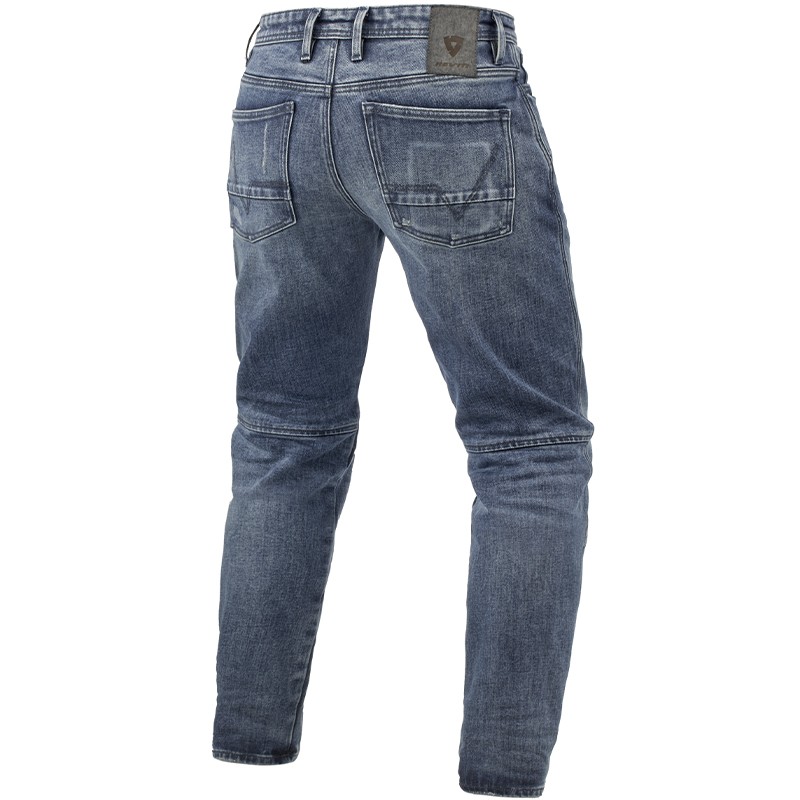 PANTALONES VAQUEROS REVIT RILAN TF L34 MEDIUM BLUE VINTAGE | Pantalones de moto | %brands%