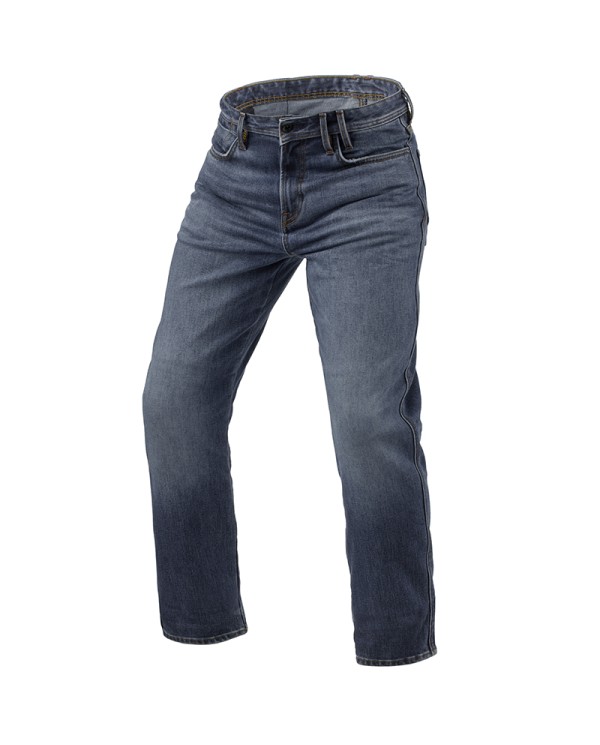 PANTALONES VAQUEROS REVIT LOMBARD 3 RF L34 MEDIUM BLUE STONE | Pantalones de moto | %brands%
