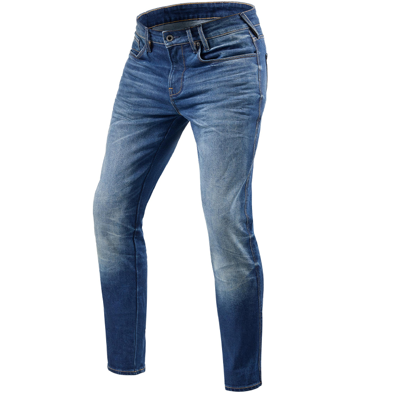 PANTALONES VAQUEROS REVIT CARLIN SK AZUL MEDIO GASTADO