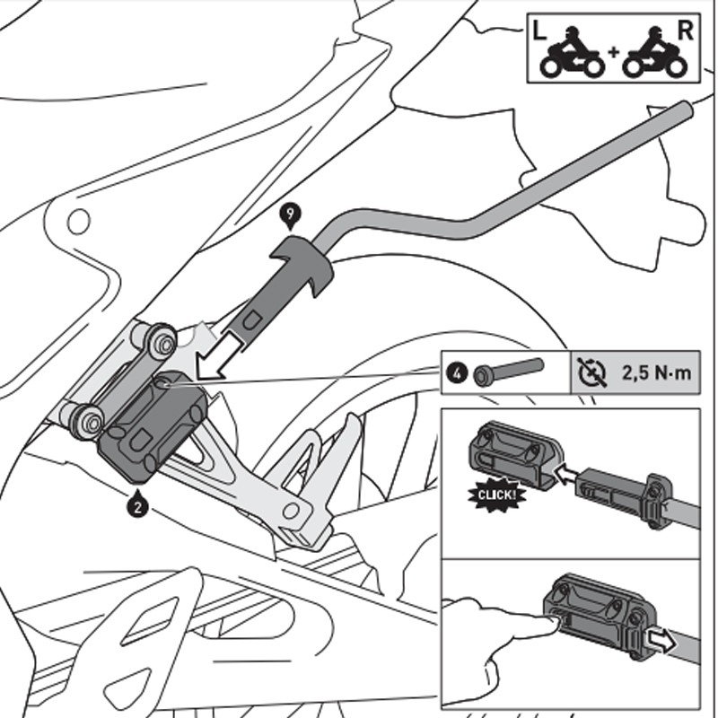 PACK SW-MOTECH DE ALFORJAS Y SEPARADORES PRO BLAZE YAMAHA BC.HTA.06.740.31800