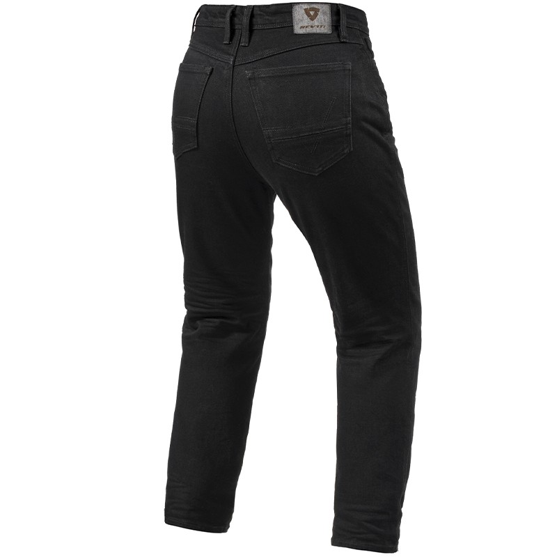 PANTALONES VAQUEROS REVIT VIOLET LADY BF L32 BLACK TIRO LARGO | Revit de moto | %brands%