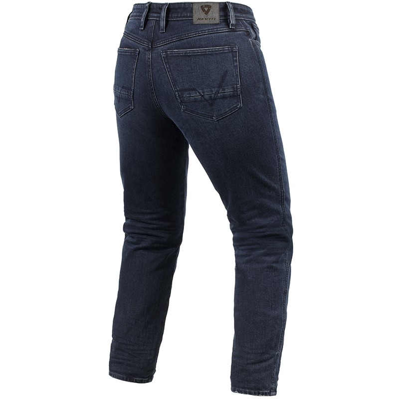 PANTALONES VAQUEROS REVIT VIOLET LADY BF L32 DARL BLUE/BLACK USED TIRO LARGO | Pantalones de moto | %brands%