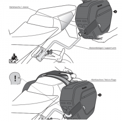 PACK SW-MOTECH DE ALFORJAS Y SEPARADORES PRO BLAZE HONDA BC.HTA.01.740.35900