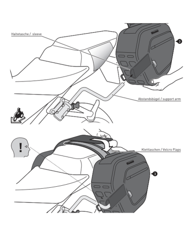 PACK SW-MOTECH DE ALFORJAS Y SEPARADORES PRO BLAZE YAMAHA BC.HTA.06.740.30301