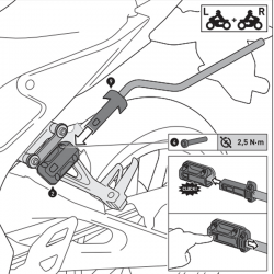 PACK SW-MOTECH DE ALFORJAS Y SEPARADORES PRO BLAZE H SUZUKI BC.HTA.05.740.30500