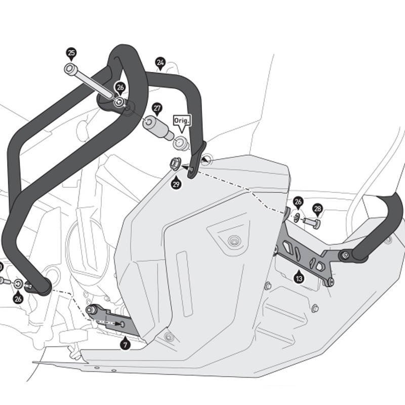 DEFENSAS DE MOTOR SW-MOTECH CRASH BAR KTM SBL.04.918.10100/B