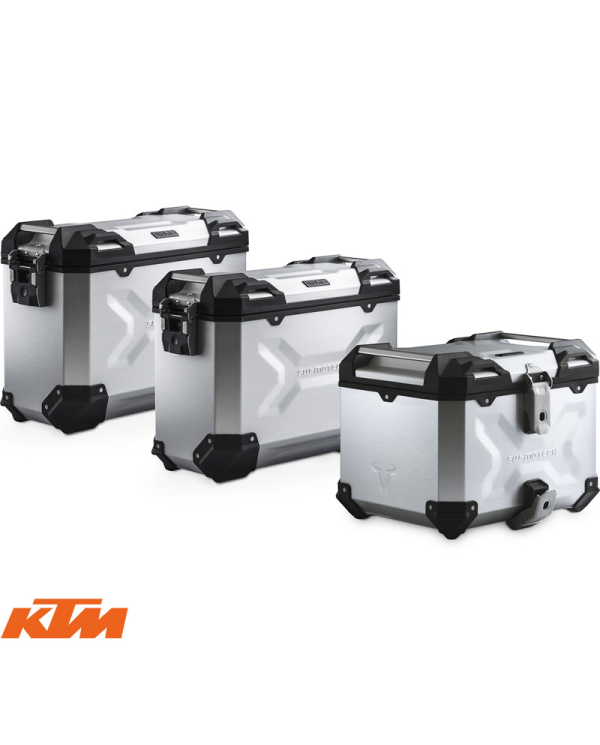 PACK MALETAS LATERALES + BAUL + BOLSAS + SOPORTES SW-MOTECH KTM ADV.04.835.75000/S