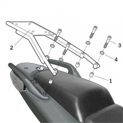 KIT DE FIJACIÓN POSTERIOR SHAD V0YR11ST PIAGGIO MP3 125/300