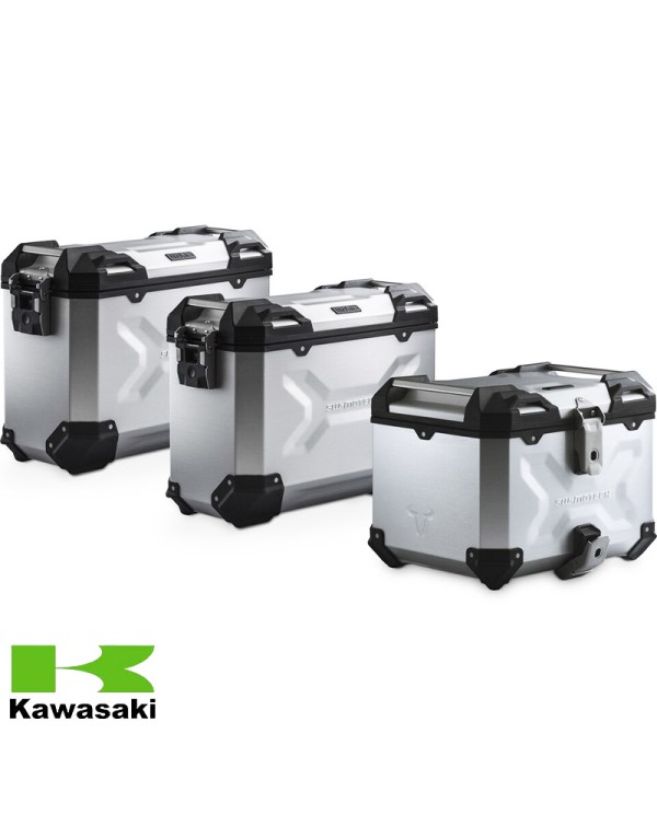 PACK MALETAS LATERALES + BAUL + BOLSAS + SOPORTES SW-MOTECH KAWASAKI ADV.08.922.75001/S