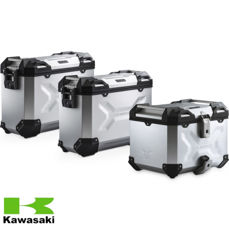 PACK MALETAS LATERALES + BAUL + BOLSAS + SOPORTES SW-MOTECH KAWASAKI ADV.08.990.75000/S