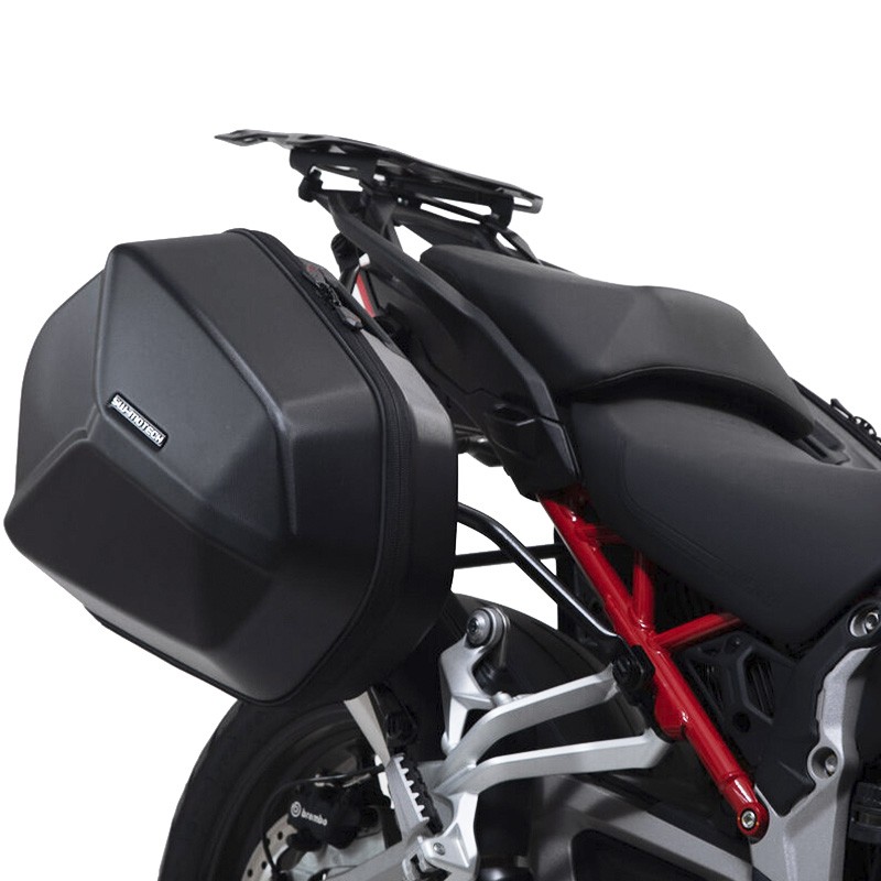 PACK MALETAS LATERALES + SOPORTES + BOLSAS SW-MOTECH AERO ABS DUCATI KFT.22.822.60101/B | Maletas y  Equipajes de moto | %brands%