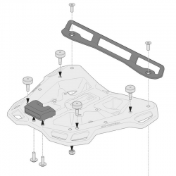 KIT ADAPTADOR SW-MOTECH PARA FIJACION POSTERIOR TOP CASE MALETAS SHAD GPT.00.152.35800/B