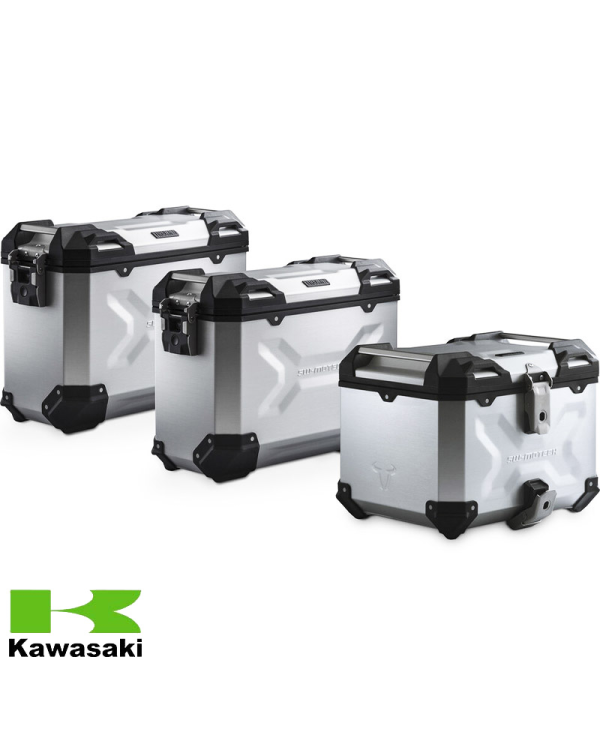 PACK MALETAS LATERALES + BAUL + BOLSAS + SOPORTES SW-MOTECH KAWASAKI ADV.08.518.75000/S