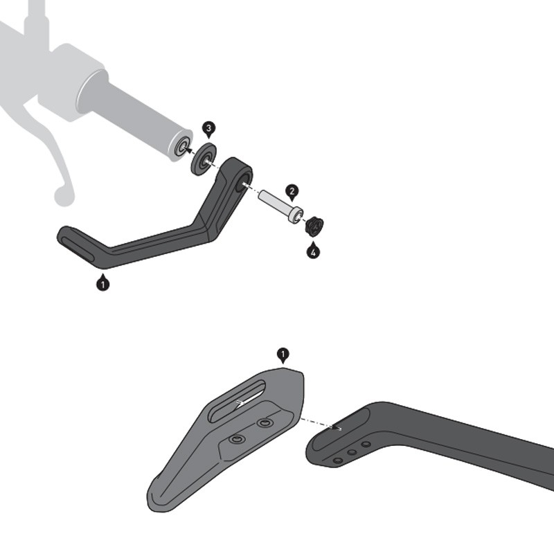 JUEGO DE PROTECTORES DE MANETA CON DEFLECTOR SW-MOTECH BMW LVG.07.913.11001/B |  de moto | %brands%