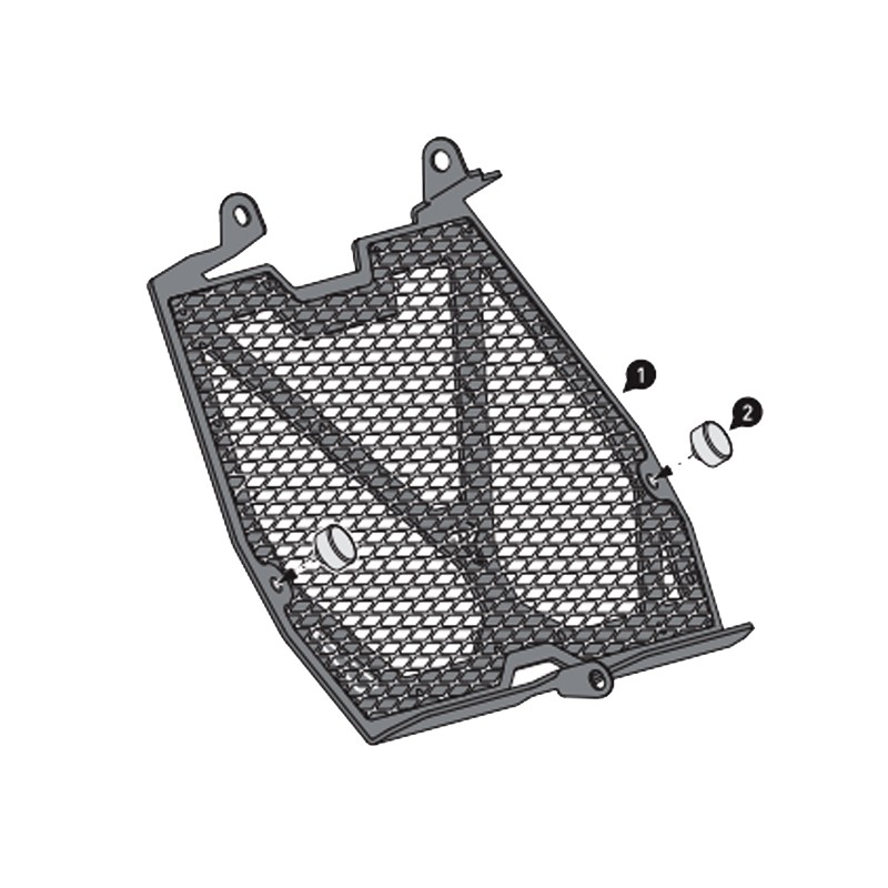 PROTECCION DE RADIADOR SW-MOTECH KAWASAKI KLS.08.922.10001 | Defensas y Protectores de moto | %brands%