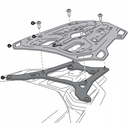 KIT DE FIJACIÓN POSTERIOR SW-MOTECH ADVENTURE-RACK BMW GPT.07.782.19000/B