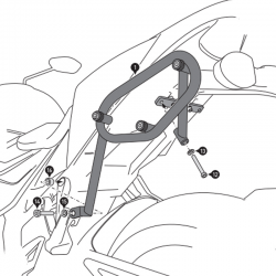 KIT DE FIJACION MALETAS LATERALES Y ALFORJAS SW-MOTECH SLC SUZUKI HTA.05.934.12001