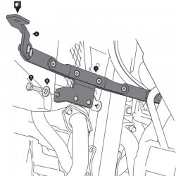 SOPORTE DE FAROS ADICIONALES SW-MOTECH HONDA NSW.01.950.10000/B