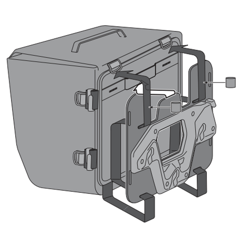 PACK SW-MOTECH DE ALFORJAS Y SOPORTES SYSBAG WP S/S DUCATI BC.SYS.22.885.31101/B