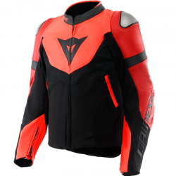 CHAQUETA DAINESE IPERATTIVA RED-FLUO/BLACK