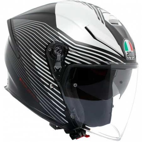 CASCO AGV K5 JET EVO CONTROL MATT BLACK/WHITE