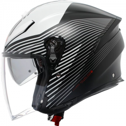 CASCO AGV K5 JET EVO CONTROL MATT BLACK/WHITE