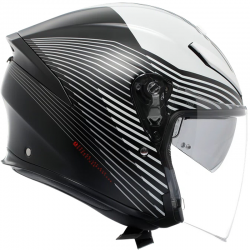 CASCO AGV K5 JET EVO CONTROL MATT BLACK/WHITE