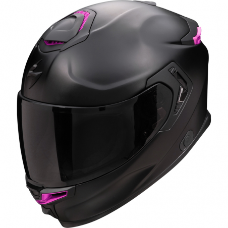 CASCO SCORPION EXO-GT SP AIR NEGRO MATE/ROSA