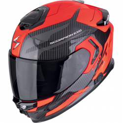 CASCO SCORPION EXO-GT SP AIR FLEX NEGRO/ROJO NEON