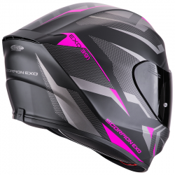 CASCO SCORPION EXO-391 AAXO NEGRO MATE/ROSA