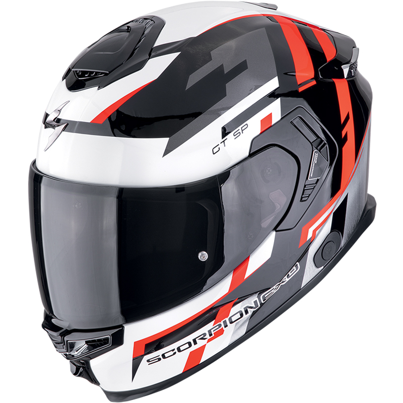 CASCO SCORPION EXO-GT SP AIR TORNADO NEGRO/BLANCO/ROJO