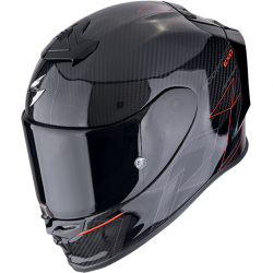 CASCO SCORPION EXO-R1 EVO CARBON AIR CYNERGY NEGRO/ROJO